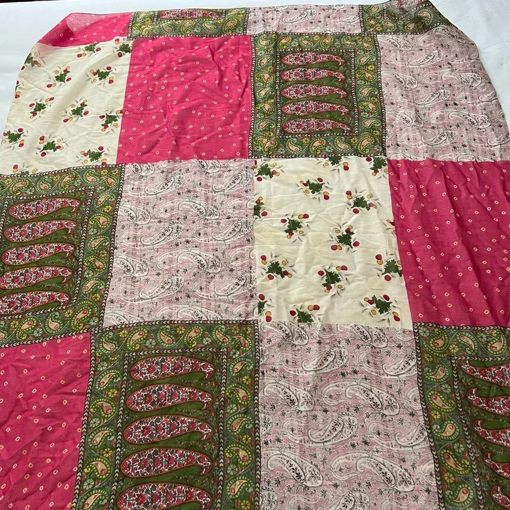 Dior Multicolor Patchwork Scarf